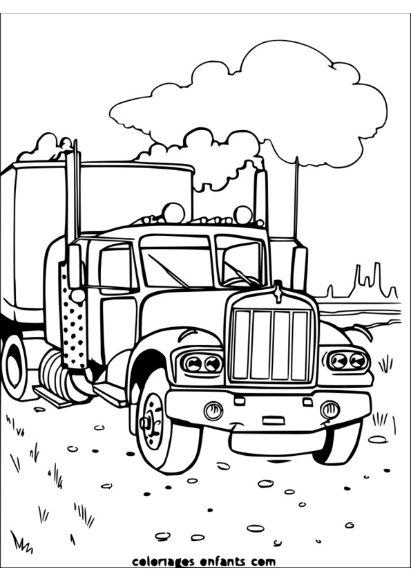 coloriage vehicules chantier