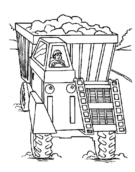 coloriage vehicules de chantier