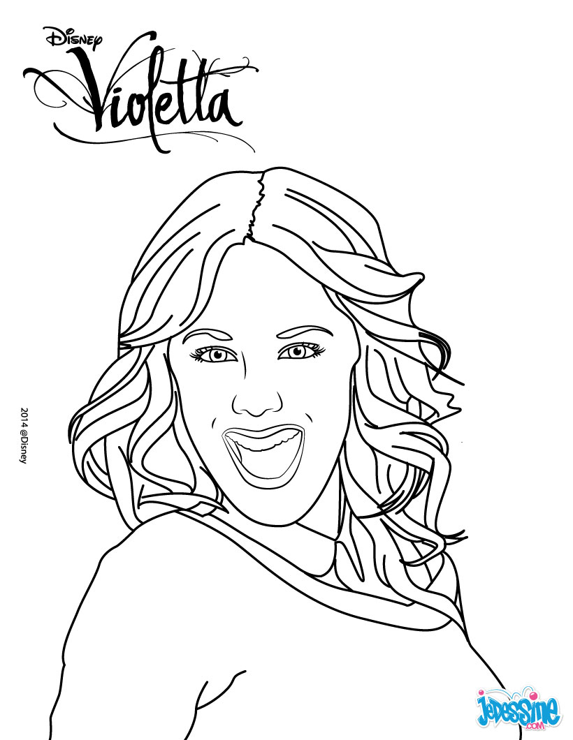 coloriage violetta disney channel