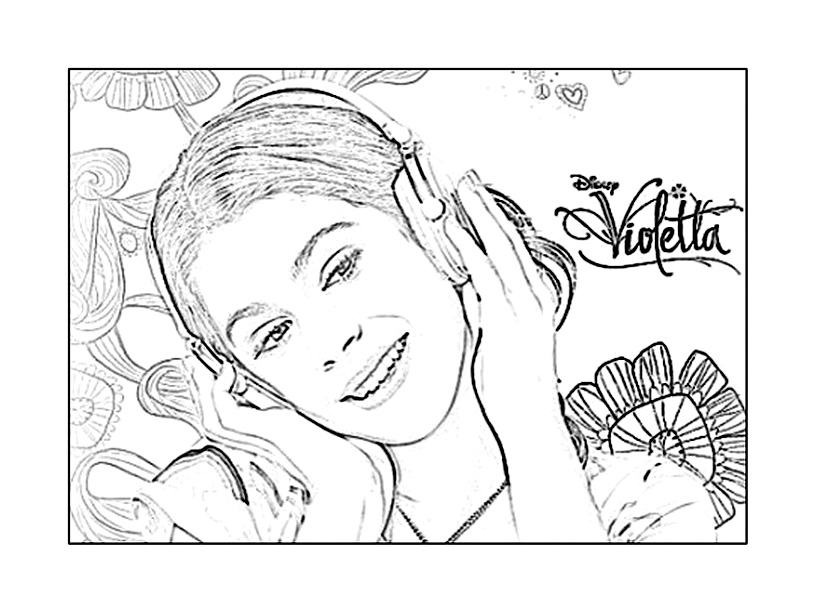 coloriage violetta disney