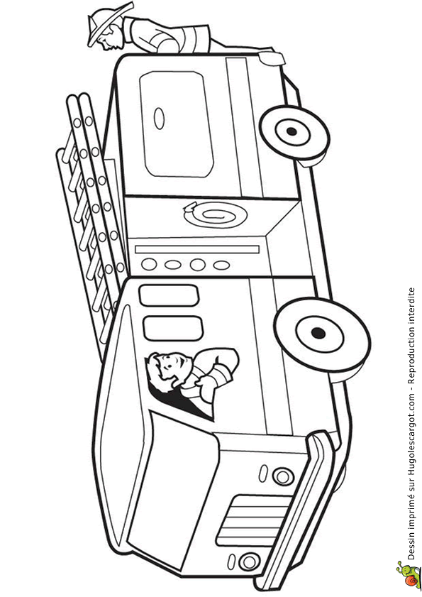 coloriage à dessiner véhicule ninjago