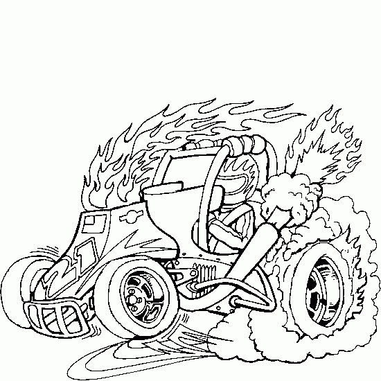 dessin à colorier vehicule de guerre