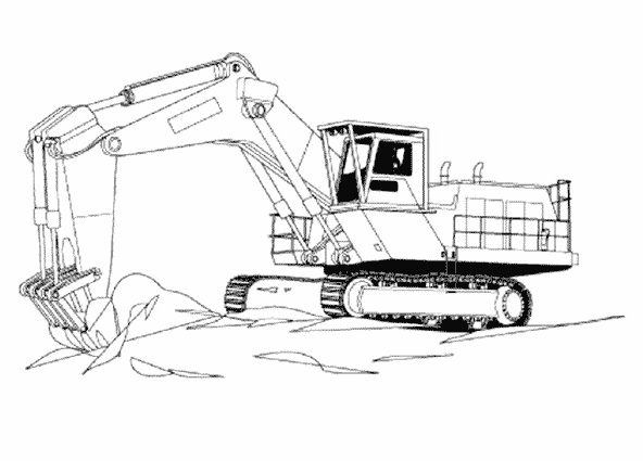 coloriage  dessiner a imprimer vehicule de chantier