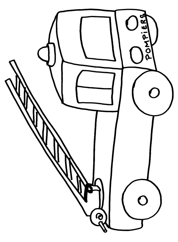 coloriage à dessiner de véhicule