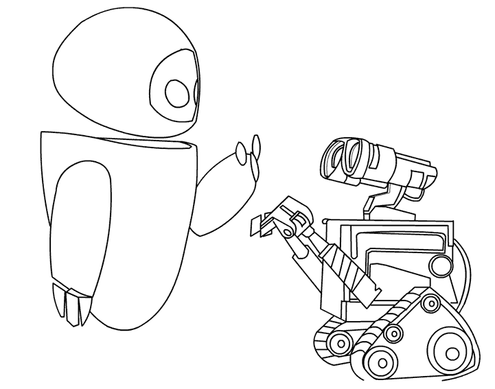 coloriage wall e a imprimer