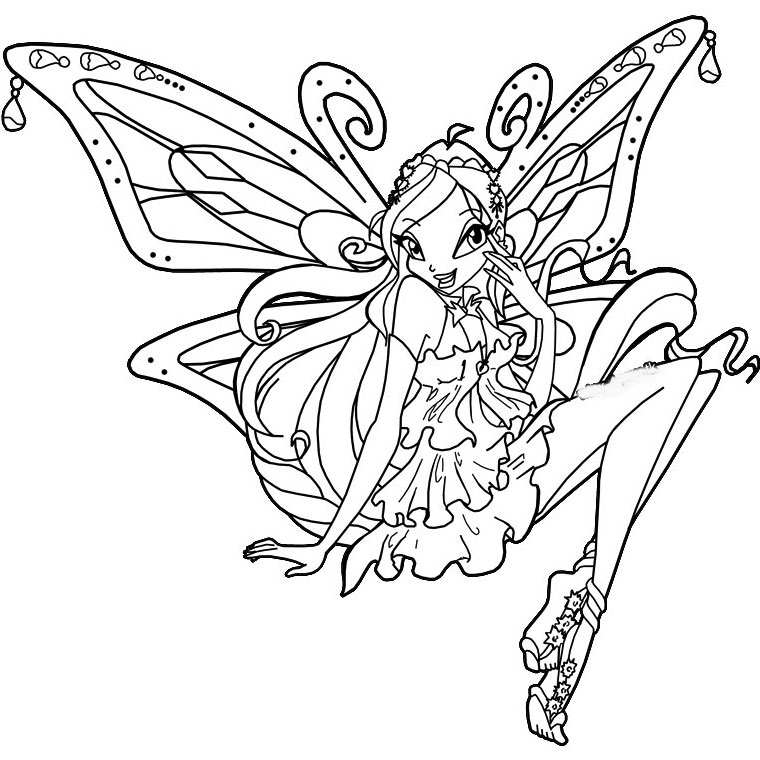 coloriage winx club a imprimer gratuit