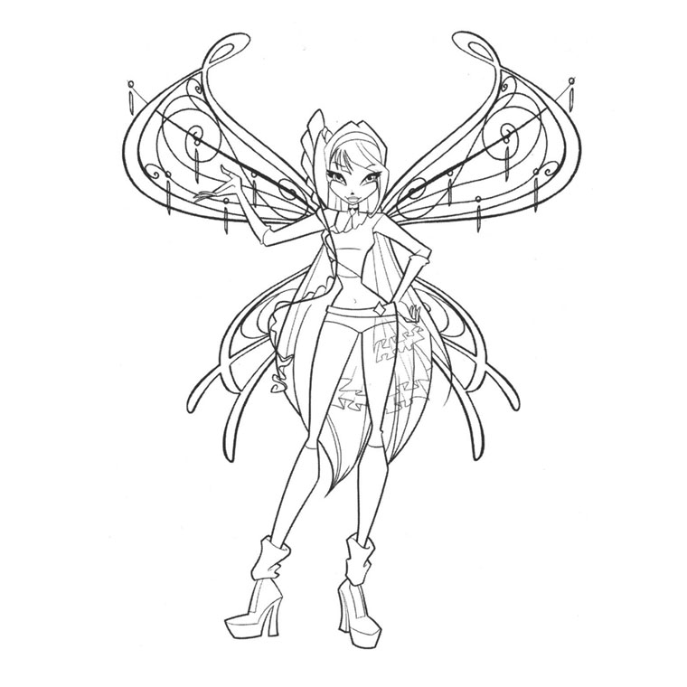 coloriage winx club a imprimer gratuit