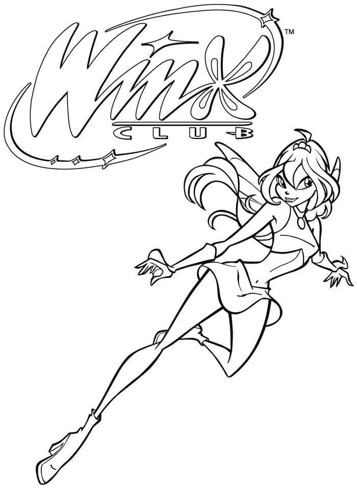 coloriage winx club bloom