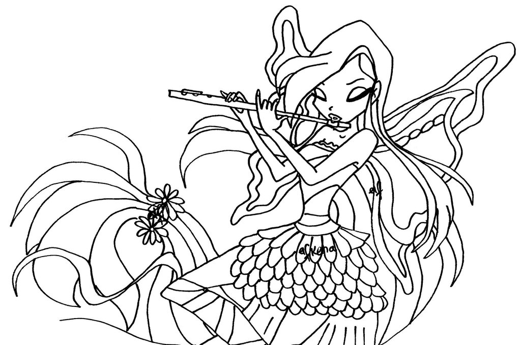 coloriage winx club harmonix