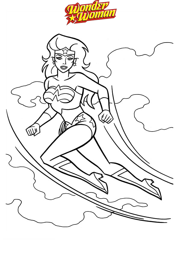 coloriage wonder woman a imprimer