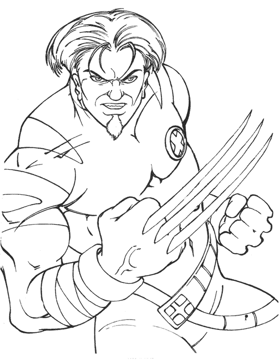 coloriage xmen wolverine