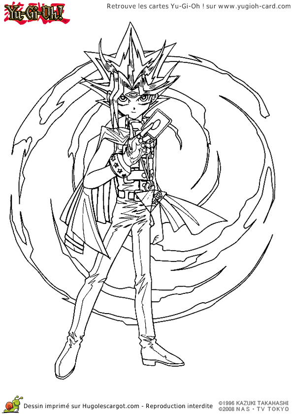 coloriage yu gi oh zexal a imprimer