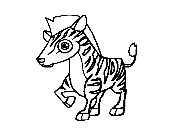 coloriage zebre en ligne