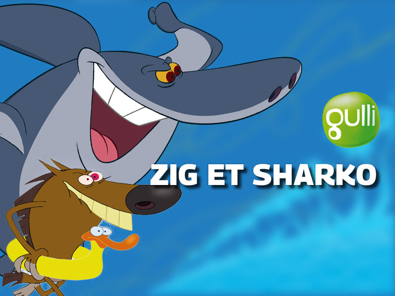 coloriage zig et sharko